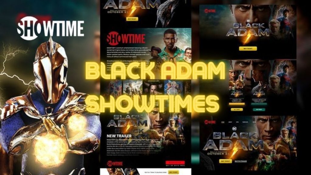 black adam showtimes
